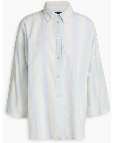 Stella Nova Alexi Oversized Striped Cotton-gauze Shirt - White