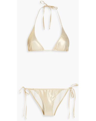 Lisa Marie Fernandez Pamela Triangle Bikini - White