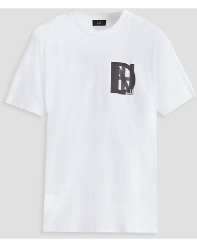 Dunhill Printed Cotton-jersey T-shirt - White