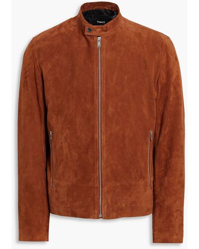 Theory Suede Jacket - Brown