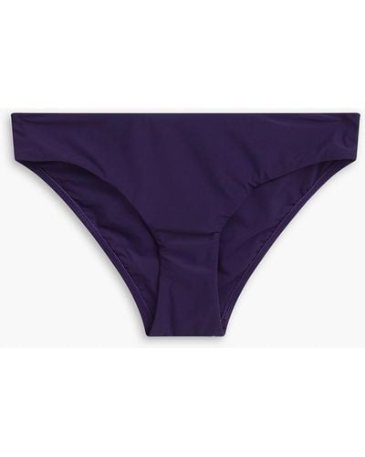 Bondi Born Nadia Mid-rise Bikini Briefs - Purple