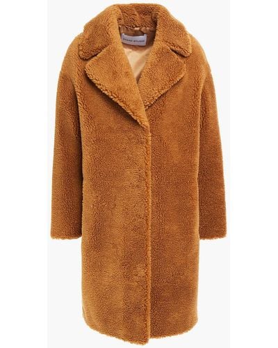Stand Studio Camilla Cocoon Faux Shearling Coat - Brown