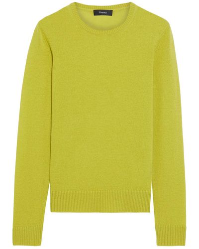 Theory Cashmere Sweater Lime Green