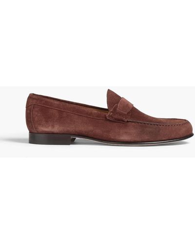 Canali Suede Loafers - Brown