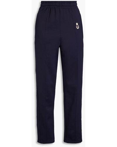 Isabel Marant Inayaki French Terry Track Trousers - Blue