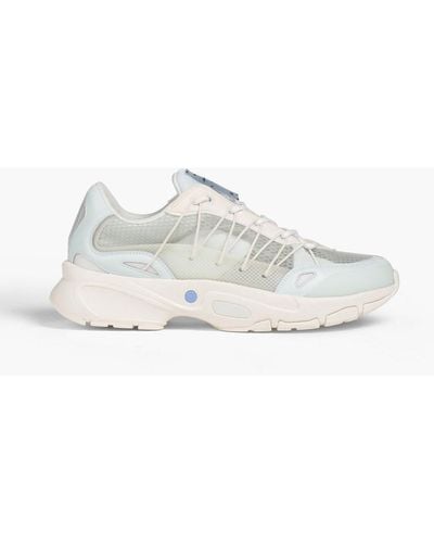 McQ Aratana Suede-trimmed Leather And Mesh Sneakers - White