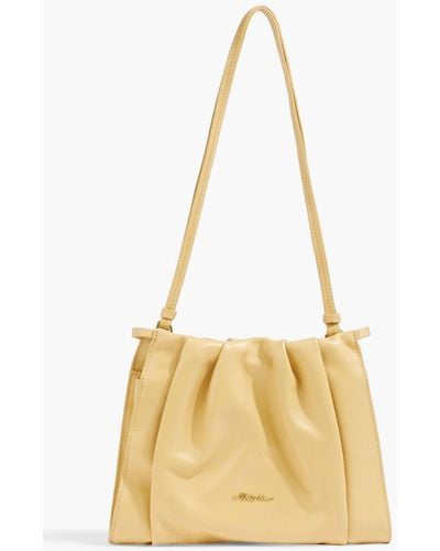 3.1 Phillip Lim Blossom schultertasche aus leder mit falten - Mettallic