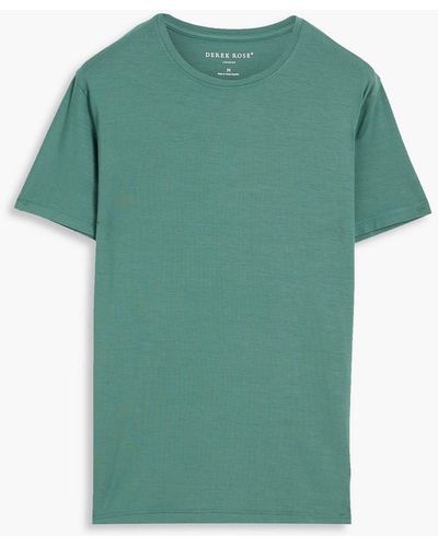 Derek Rose Basel Stretch-modal Jersey T-shirt - Green