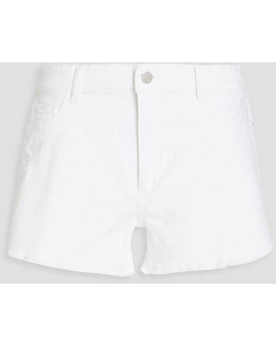 DL1961 Iva Denim Shorts - White