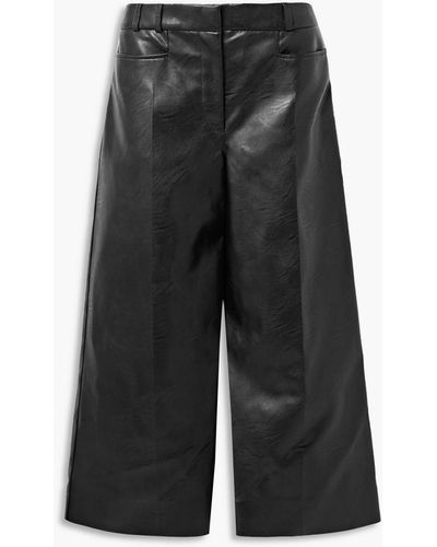 Stella McCartney Charlotte culottes aus kunstleder - Schwarz