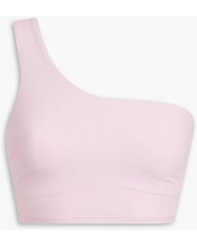 Bondi Born Ollie bikini-oberteil mit asymmetrischer schulterpartie - Pink