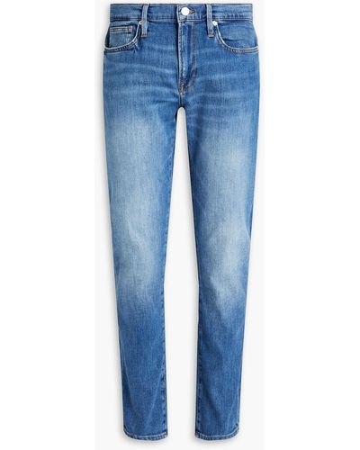 FRAME L'homme jeans mit schmalem bein aus denim - Blau