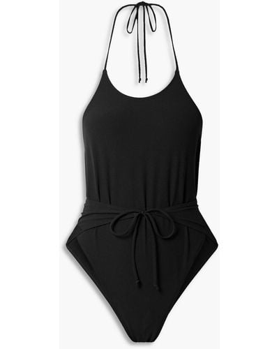 Lisa Marie Fernandez Halterneck Swimsuit - Black