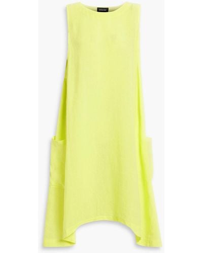 Eskandar Linen Dress - Yellow