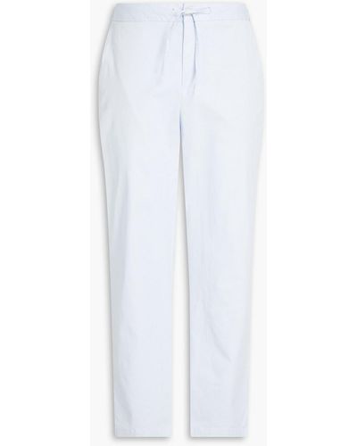 Frescobol Carioca Mendes Stretch-cotton Twill Trousers - White