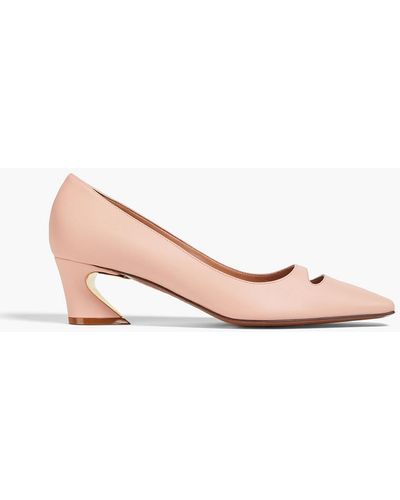 Zimmermann Cutout Leather Court Shoes - Pink