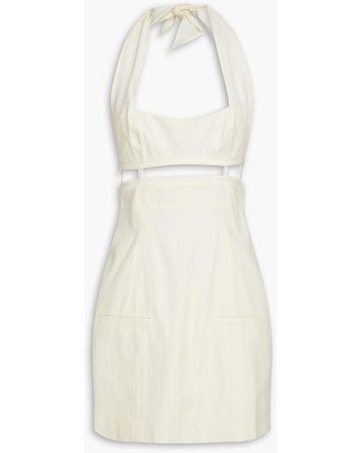 Jacquemus Limao Line-blend Mini Dress - White