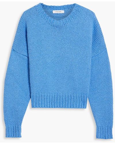 FRAME Cotton Sweater - Blue