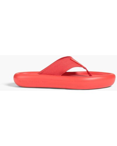 Stella McCartney Canvas Flip Flops - Red