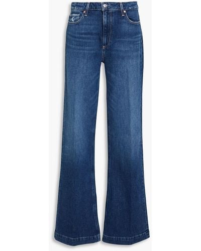PAIGE Leenah High-rise Flared Jeans - Blue
