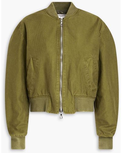 Officine Generale Cotton Bomber Jacket - Green