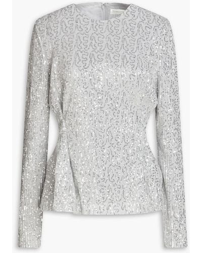 Stine Goya Glory Sequined Knitted Top - White