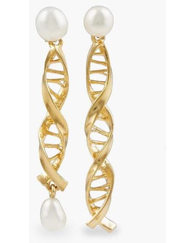 Pamela Love Gold-plated Pearl Earrings - White