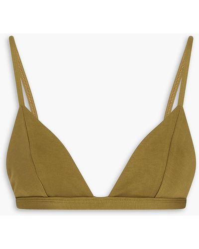 Mara Hoffman Astrid Triangle Bikini Top - Green