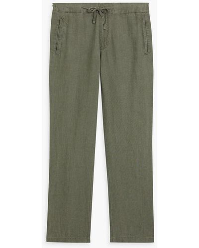 Onia Collin Linen Pants - Green