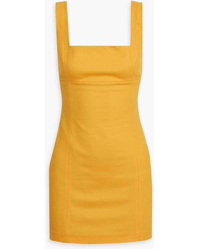 Zeynep Arcay Wool-blend Mini Dress - Yellow