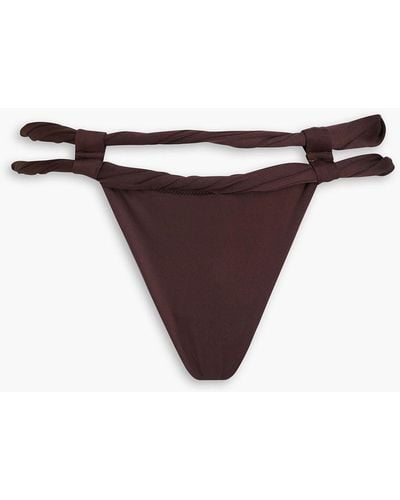 Jacquemus Twisted Cutout Bikini Briefs - Brown