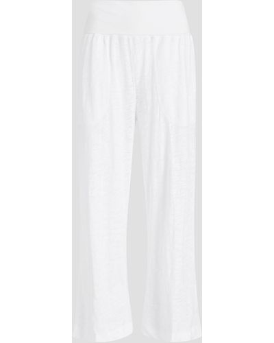 ATM Cotton-jersey Wide-leg Trousers - White