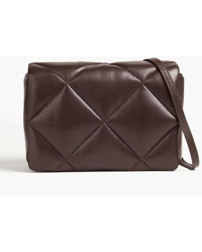 Stand Studio Brynn Quilted Leather Shoulder Bag - Brown