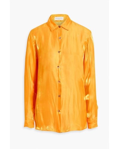 Dries Van Noten Moire Shirt - Orange