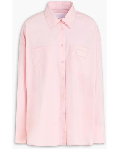 REMAIN Birger Christensen Hemd aus baumwollpopeline - Pink