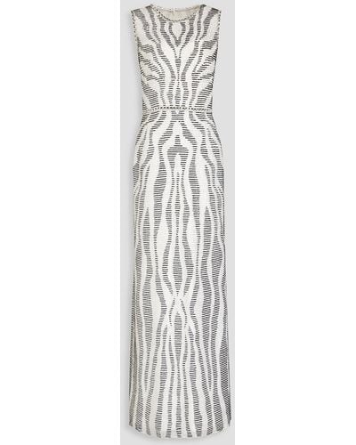 Jenny Packham Embellished Georgette Gown - White