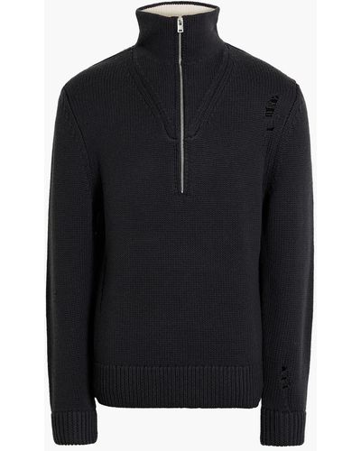 IRO Demeter Merino Wool Half-zip Sweater - Black