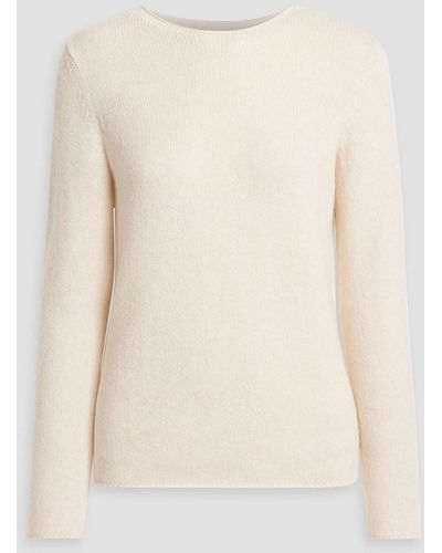Vince Wool And Cashmere-blend Sweater - Natural