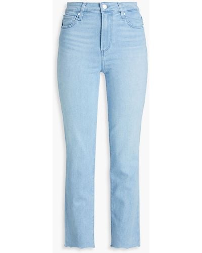 PAIGE Cindy High-rise Straight-leg Jeans - Blue