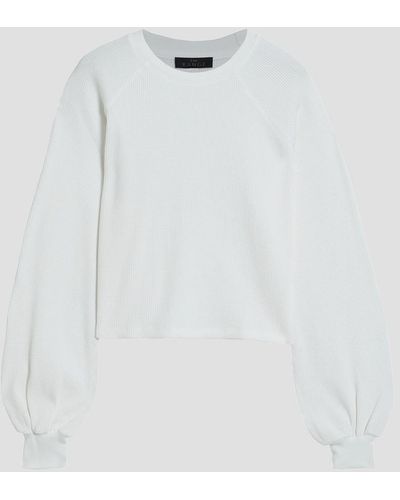 The Range Waffle-knit Cotton-blend Sweater - White