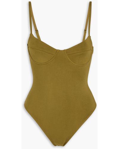 Mara Hoffman Gigi Underwired Swimsuit - Green