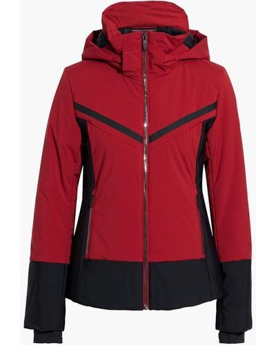 Fusalp Lupita Two-tone Hooded Ski Jacket - Red