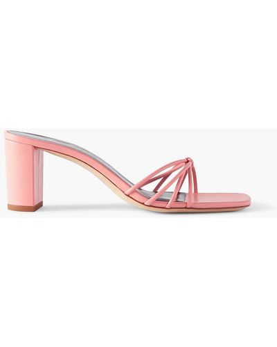 STAUD Pippa Leather Mules - Pink