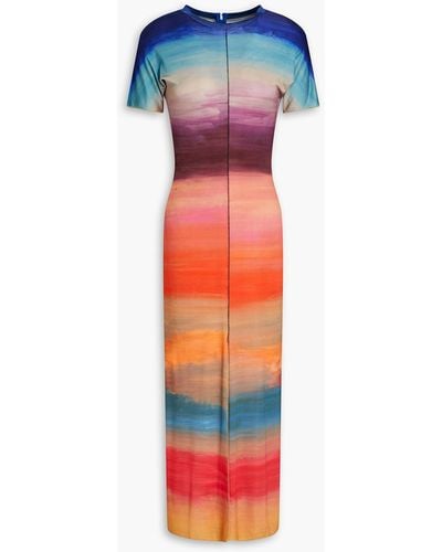 Marni Printed Jersey Midi Dress - Multicolour
