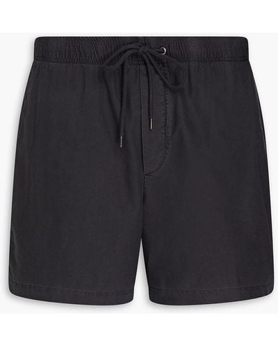 James Perse Cotton Oxford Chino Shorts - Blue