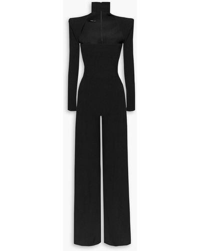 Alex Perry Morgan Cutout Crepe Jumpsuit - Black