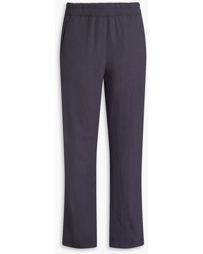 James Perse Shell Straight-leg Trousers - Blue