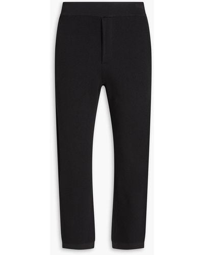 Emporio Armani Tapered Shell Trousers - Black