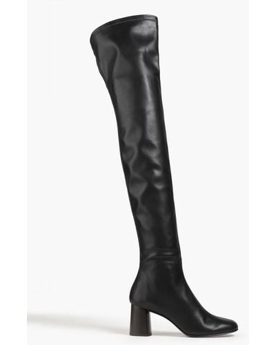 3.1 Phillip Lim Faux Leather Over-the-knee Boots - Black
