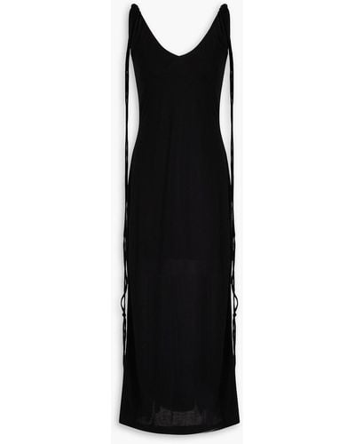 BITE STUDIOS Twisted Jersey Midi Dress - Black